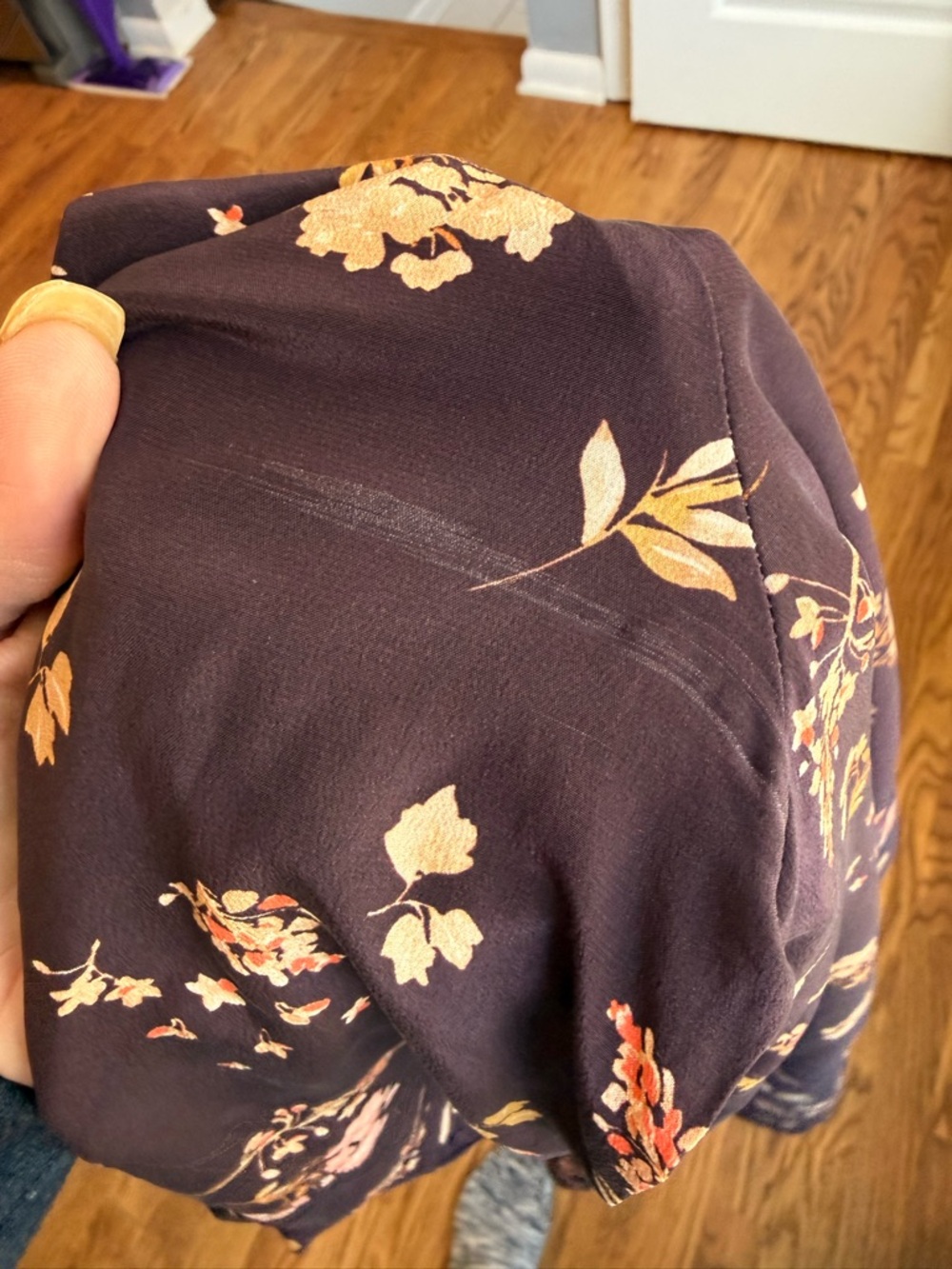 Amour vent three-quarter sleeve floral silk dress - Picture 8 of 8